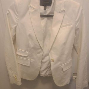 Banana Republic Womans White Blazer Jacket